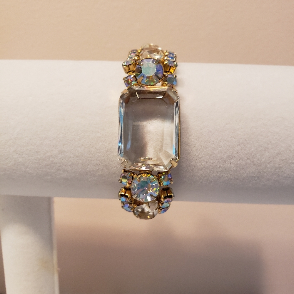 Vintage AB Rhinestone Bracelet